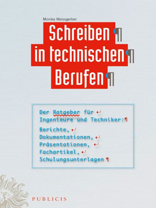 Title details for Schreiben in technischen Berufen by Monika Weissgerber - Available